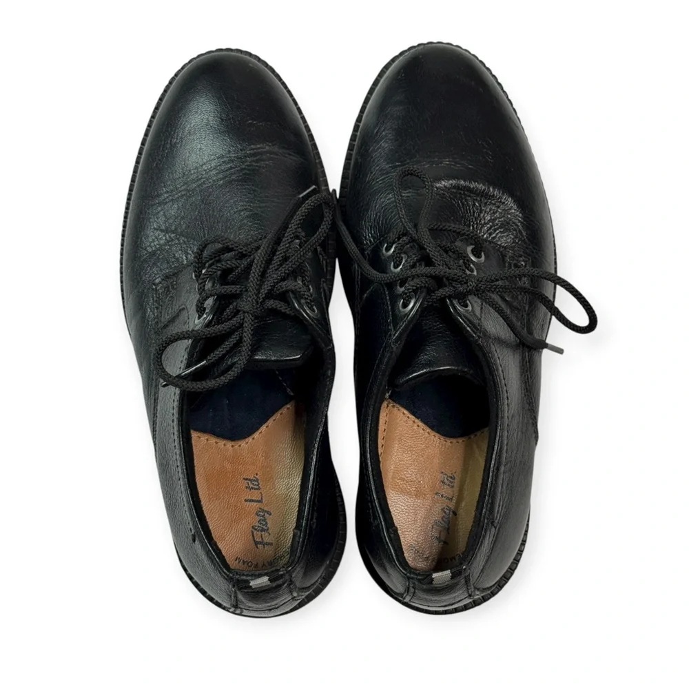Flag LTD. Joshua‎ Leather Lace Up Oxfords in Black Size 1
